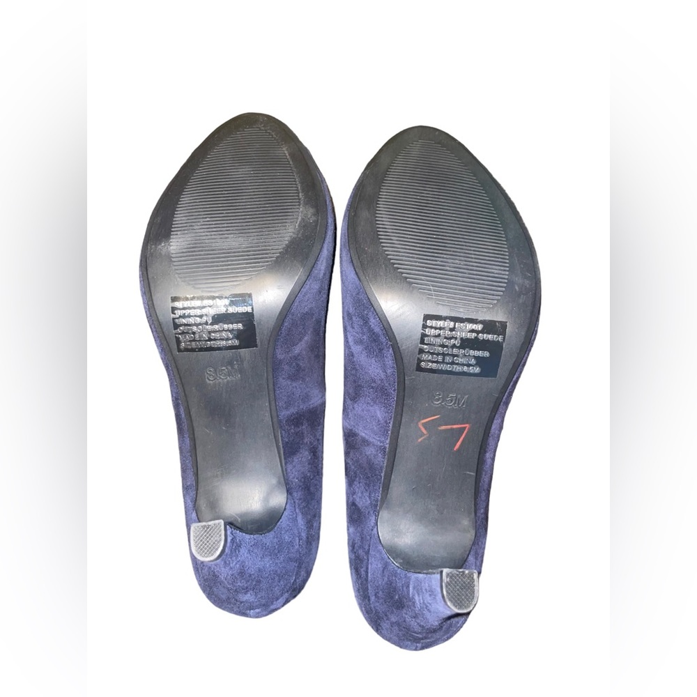 Easyspirit size 8.5 purple suede heels - Picture 7 of 7